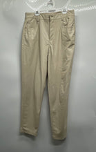 Load image into Gallery viewer, Zara Womens Beige Flat Front Pockets Straight Leg Trouser Pants Size 06
