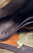 Load image into Gallery viewer, Valentina Womens Beige Brown Pebbled Leather Detachable Strap Lined Shoulder Bag

