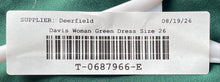 Load image into Gallery viewer, David's Bridal Womens Green Spaghetti Strap Back Zip Maxi Dress Size 26
