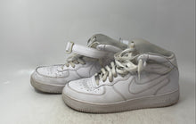 Load image into Gallery viewer, Nike Mens Air Force 1 Mid '07 White Leather Lace-Up Sneakers Shoes Size 13
