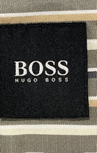 Load image into Gallery viewer, Boss Hugo Boss Mens Green Multiple Striped Long Sleeve Button-Up Shirt Size M
