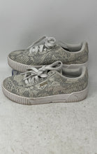 Load image into Gallery viewer, Puma Womens Carina Snake Lux 373928-01 Gray Low Top Lace-Up Sneaker Shoes Size 6

