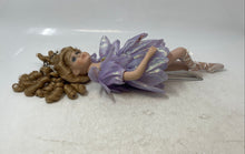 Load image into Gallery viewer, Blonde Curly Hair Ballerina Porcelain Doll In Removable Purple Outfit With Shoes
