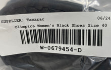 Load image into Gallery viewer, Olimpica Womens Black Leather Round Toe Lace-Up Oxford Shoes Size 40
