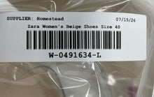Load image into Gallery viewer, Zara Womens Clear Beige Stiletto Heel Slingback Sandals Size EUR 40
