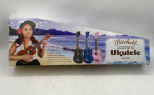 Load image into Gallery viewer, Mitchell MU40 Black And Brown Right-Handed Soprano Ukulele Small With Box

