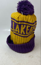 Load image into Gallery viewer, New Era Mens Yellow Purple Los Angeles Lakers NBA Basketball Beanie Hat One Size
