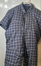 Load image into Gallery viewer, Armani Exchange Mens Blue Short Sleeve Collared Button-Up Shirt Size 2XL
