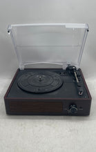 Load image into Gallery viewer, Model M49A Black Brown Multifunction Portable Turntable Record Player Not Tested
