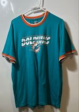Load image into Gallery viewer, NFL Team Apparel Mens Aqua Miami Dolphins Short Sleeve Crew Neck T-Shirt Size XL
