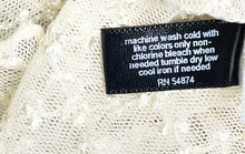 Load image into Gallery viewer, The Limited Womens Cream Floral Mesh Sleeveless V-Neck Camisole Tank Top Size M

