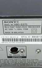 Load image into Gallery viewer, Sony HBD-E570 Black Home Theater System With 4 Small Speakers Not Tested
