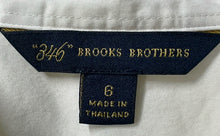 Load image into Gallery viewer, Brooks Brothers Womens White Ruffle Front Sleeveless Collared Blouse Top Size 6
