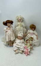 Load image into Gallery viewer, Lot Of 5 Pcs Home Decorative Porcelain Baby Doll Collectible With Outfit
