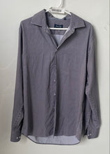 Load image into Gallery viewer, Nautica Mens Multicolor Gingham Slim Fit Collared Dress Shirt Size L 16-16.5
