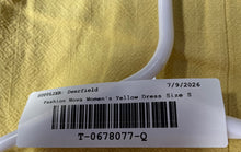 Load image into Gallery viewer, Fashion Nova Womens Yellow Sleeveless V-Neck Midi A-Line Dress Size S With Tag
