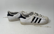 Load image into Gallery viewer, Adidas Mens Superstar White Black Low Top Lace-Up Sneaker Shoes Size 6
