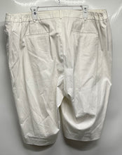 Load image into Gallery viewer, Talbots Womens White Flat Front Pockets The Perfect Bermuda Shorts Size 22W

