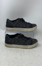Load image into Gallery viewer, Coach Womens Paddy AO1922 Black Gray Low Top Lace-Up Sneaker Shoes Size 6B
