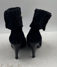 Load image into Gallery viewer, Authentic Salvatore Ferragamo Womens Black Ankle Boots Size 6.5 Damaged
