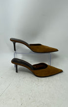 Load image into Gallery viewer, Zara Womens Brown Suede Slip-On Pointed Toe Stiletto Heel Mule Sandals Size 42
