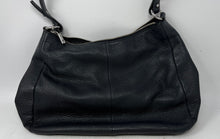 Load image into Gallery viewer, Karl Lagerfeld Womens Black Leather Inner Outer Pockets Shoulder Purse
