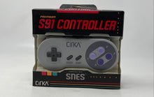 Load image into Gallery viewer, Cirka SNES M07888 S91 Gray Black Wired Compatible Video Game Controller
