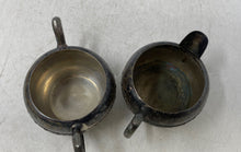 Load image into Gallery viewer, Vintage Rogers Silver-Tone Embossed Floral Scroll Creamer And Sugar Bowl 2 Pcs
