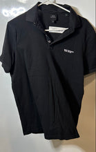 Load image into Gallery viewer, Armani Exchange Mens Black Cotton Collared Short Sleeve Golf Polo Shirt Size M
