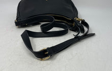 Load image into Gallery viewer, Nanette Lepore Womens Black Pebbled Leather Adjustable Strap Crossbody Purse
