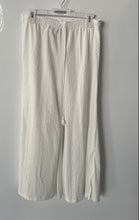 Load image into Gallery viewer, J.Valdi Womens White Elastic Waist Drawstring Wide Leg Palazzo Pants Sz S W/Tags
