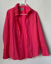 Load image into Gallery viewer, Express Mens 1MX Salmon Pink Spread Collar Long Sleeve Dress Shirt Size Medium
