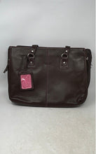 Load image into Gallery viewer, Buxton Unisex Brown Faux Leather Inner Pocket Shoulder Strap Medium Tote Bag
