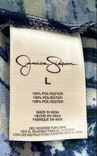 Load image into Gallery viewer, Jessica Simpson Womens Multicolor Printed Button Front Cut Out Blouse Top Size L
