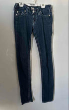 Load image into Gallery viewer, True Religion Womens Blue Denim Dark Wash Pockets Skinny Leg Jeans Size 27
