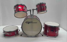 Load image into Gallery viewer, Groove Percussion JR200 Red Musical Instruments 5 Piece Children's Drum Set

