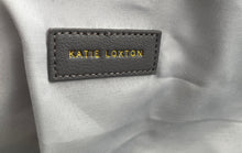 Load image into Gallery viewer, Katie Loxton Womens Gray Leather Detachable Strap Weekend Holdall Duffle Bag
