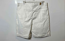 Load image into Gallery viewer, Red Star Womens White Denim Cuffed 5-Pocket Design Chino Shorts Size 14/32

