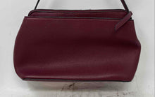 Load image into Gallery viewer, Nanette Lepore Womens Dark Red Leather Zipper Adjustable Strap Crossbody Bag

