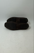 Load image into Gallery viewer, Zanzara Mens Brown Leather Croc-Embossed Slip-On Driving Loafer Shoes Size 9
