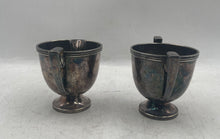 Load image into Gallery viewer, Set Of 2 Pcs Oxford Silver-Tone Vintage Style Creamer And Sugar Bowl Collectible

