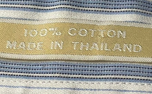 Load image into Gallery viewer, Michael Kors Mens Blue White Striped Cotton Dress Shirt Size XL 17 1/2 34/35

