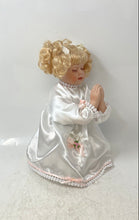 Load image into Gallery viewer, Allie Condie Porcelain Collectible Prayer Blonde Hair White Dress Doll
