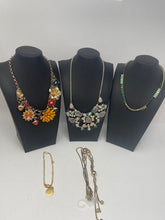 Load image into Gallery viewer, &#39;Monet, Banana Republic, Alfari Women&#39;s Silver-Gold Tone Necklaces (5Pcs)
