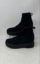 Load image into Gallery viewer, Steve Madden Womens Freshly Black Suede Platform Ankle Boots Size 6.5M

