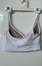 Load image into Gallery viewer, Lululemon Womens White Align V-Neck Pullover Activewear Sports Bra Size 4

