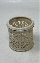 Load image into Gallery viewer, Set Of 2 Pcs Lenox Beige Ceramic Illuminations Candle Holder Collectible

