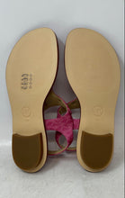 Load image into Gallery viewer, Michael Kors Womens Pink Leather T-Strap Designer Thong Sandals Size 7M
