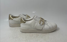 Load image into Gallery viewer, Michael Kors Womens Kenna FT20L White Golden Slip-On Sneakers Shoes Size 7.5 M
