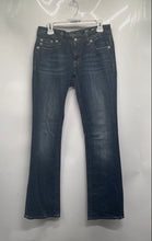 Load image into Gallery viewer, Miss Me Womens Blue Denim Stretch Pockets Embroidered Bootcut Jeans Size 30
